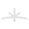 Ekena Millwork Alberta Architectural Grade PVC Gable Bracket, 60"W x 25"H x 2"D x 4"F, 10/12 Pitch GBP060X25X0204ALB00 - alternate 5